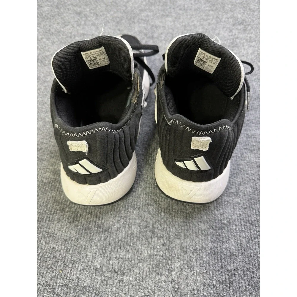 Adidas Trae Young Unlimited HQ1020 Black White Men Size 8.5 Basketball Shoes
